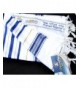 Kosher Tallit Prayer Shawl acrylic 18x72"/45x180cm Made Israel Blue&Gold Stripes - CO184OM68YR