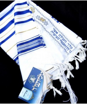 Kosher Tallit acrylic 45x180cm Stripes