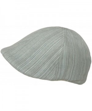 Broner 6 Panel Pub Hat Striped Cotton Denin Ivy Scally Cap - Grey - CK11EX2JH9D