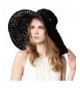 Roffatide Women's Multiuse Dual Large Brim Beach Sun Hat Bucket Visor Cap UPF 50+ - Black Dot - CC1822U7HS7