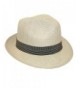 Dorfman Pacific Fedora Ribbon Natural