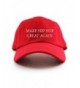 Make Hip Hop Great Again Custom Unstructured Dad Hat - Red - CQ12O0W827B