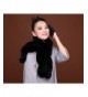 Flower Brim Rabbit Scarf black