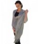 Sheer-Delights Lurex Fringed Evening Wrap Shawl for Prom Wedding Formal Silver - C9115R2QP4D