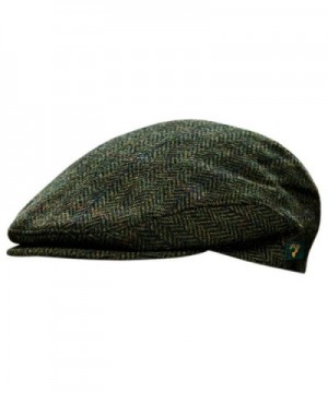Men's Donegal Tweed Cap - Green - CK11HH1ROXN