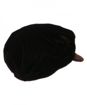 Womens Sergeant Velvet Cabbie Cap in Women's Newsboy Caps