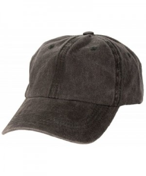 Levine Hat Unisex Stone Washed Cotton Baseball Cap Adjustable Size (7+ Colors) - Black - C911ZX8VNJN