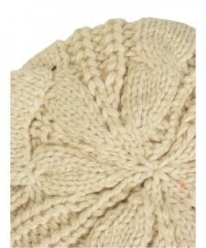 Persun Womens Beige Thick Beanie