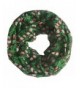 Lina & Lily Candy Cane Print Infinity Loop Women's Scarf Christmas Gift Lightweight - Green/Red/White-l Size - C9127C4QU11