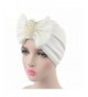 Raylans Womens Bowknot Turban Headwear Puggaree - White - CX12NA0V32H
