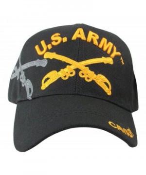 US Warriors- US Army Cavalry Two Crossed Sabers Baseball Cap- Black - CS129G5L5IH