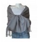 SCARF_TRADINGINC Large Soft 100% Twill Pashmina Scarf Shawl Wrap - Gray - CO11SEEQRIP