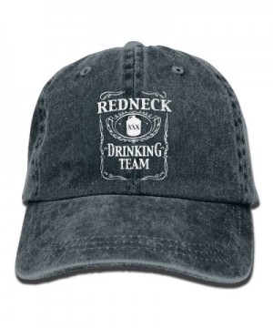 Redneck Drinking Team Unisex Cotton Denim Cowboy Hat Personalized Vintage Cap - Navy - CL1882Y28OT
