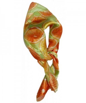 Ted and Jack - Summertime Fresh Fruit Silk Feel Neckerchief Scarf - Orange - CP12CNQPG9P