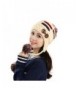 AMA(TM) Women Winter Warm Braided Knit Hat Beanie Ball Cap Beret with Earflap - Beige - C712MYM0HKT