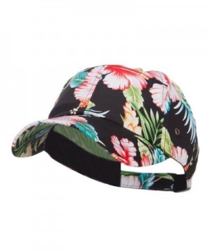 Low Profile Cotton Floral Cap - Black - CE124YGZ80T