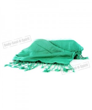 GREEN Wrap Shawl Pashmina Dance Lady Ethnic Gypsy Women Fashion Stylish Soft Scarf - CD11LQSU1V5