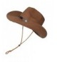 LUOEM Cowboy Sun Hat Wide Brim Hat Summer Beach Straw Cap Foldable Caps (Coffee) - CY182IYA2AD