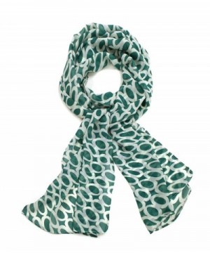 Modadorn Circle Print Chiffon Scarf