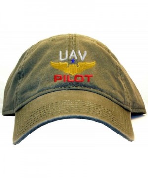 Spiffy Custom Gifts UAV Pilot with Wings Low Profile Baseball Cap - Olive - CQ129G5Y3BD