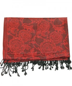 Lovarzi Beautiful Floral Jacquard Pashmina in Fashion Scarves