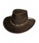 Bullhide Montecarlo KANOSH Top Grain Leather Aussie Style Western Hat Dark Brown Small - CW11KYR22RP