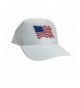 P&B Flag Of The United States Of America Adjustable Unisex Adult Hat Cap - White - CI12IGHT597