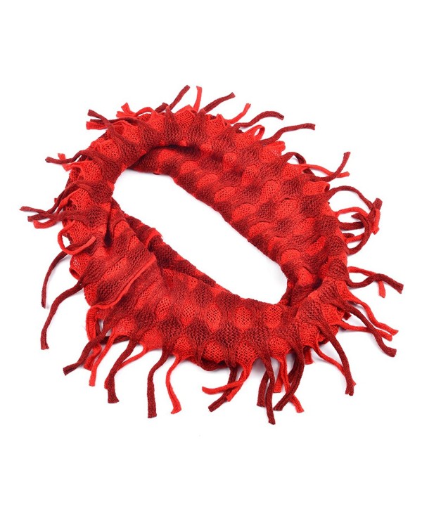 Huan Xun Rusty Red Chiffon Loop Scarf for Lady-multiple Usage - CV110AR0789