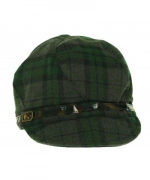 August Women's Wild 4 Plaid Mod Cap Green - CI11O35G51X