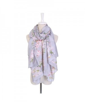 Synthiiz Georgette Mulberry Flower french in Fashion Scarves