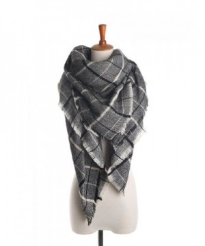 M RACLE Women's 2015 New Winter Plaid Tartan Grids Warm Blanket Scarf Shawl Wrap - Plaid 4 - C21267KBOKN