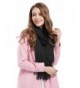 Women Solid Soft Cashmere Feel Shawl Wrap Scarf - Black - CL12629LR0V