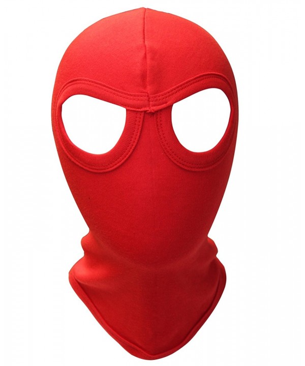 Red Eye Style Motorcycle Biker Cotton Balaclava Facemask Ski Mask - Red - CD125T57RO9