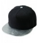 Samtree Unisex Snapback Hats-Adjustable Hip Hop Flat Brim Baseball Cap - 04-silver & Black - CJ17YII0A07