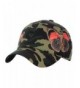 C.C Camoflauge Butterfly Print Adjustable Precurved Cotton Baseball Cap Hat - C017XXE73SK