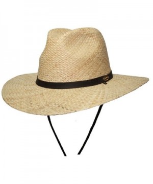 Barmah Hats Fisherman's Fedora Hat 1027NA - Natural - C7117R2KJH5