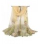 DEESEE(TM) Women Soft Thin Chiffon Silk Scarf Animal Bird printed Scarves Wrap Shawl - Green - CQ12N23GYCI