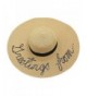FLORAVOGUE Women's Beachwear Sun Hat Big Brim Floppy Straw Hat Summer UPF 50+ - Khaki - CD182Y9IAUA