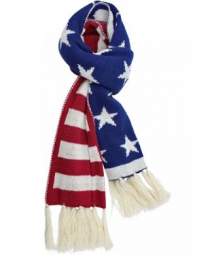 Patriotic American Stripes Winter Fringe