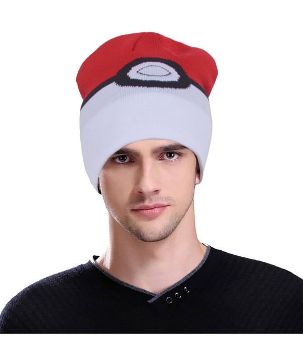 beanie hat winter- Yeam Pokemon Pokeball Winter Adult Beanie Cap - CB187ZYKE92