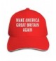 Adjustable Make America Great Britain Again Snapback Sandwich Baseball Cap - Red - CG12IP91MTH