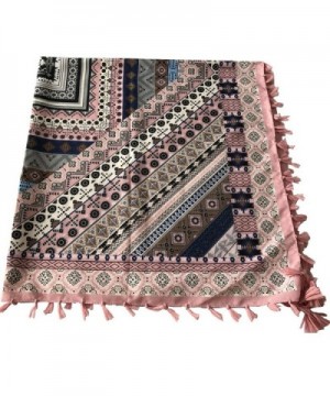 DOCILA Cotton Square Geometry Pattern in Fashion Scarves