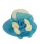Cloche Floral Bucket Bridal Turquoise