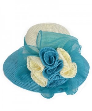 Cloche Floral Bucket Bridal Turquoise