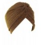 Women's Perfect Fit Beautiful Turbans Hat Hair Wrap Cover Up - Gold - C2182IYWLWR