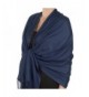 Pashmina Large Soft Plain Shawl/Wrap/Scarf for Women - Navy - CM189OAMT69