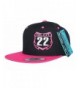 JUST RIDE Custom Personalized Motocross Number Hat Flat Bill Snapback - Pink/Black - CT12CGJXR1D
