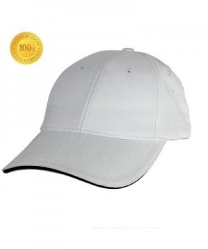 YEYIMEI Baseball Cap Unisex Cotton Cap Trucker Hat White Cap Sun Hat Adjustable Cap For Men- Women - White - C7182KSI5YN