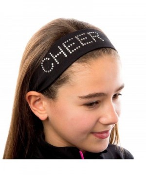 CHEER Rhinestone Cotton Stretch Headband