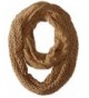 D&Y Women's Mixed Crochet Loop Infinity Scarf - Khaki - CY11WD3XX4J